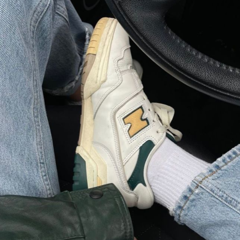 New Balance 550 X Aimé Leon Dore Green Yellow Limited - Thumbnail (Preview) 3