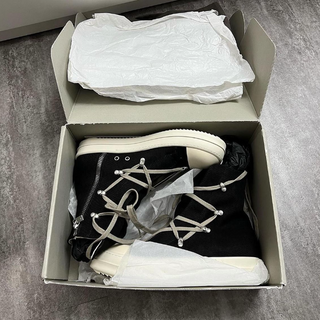 RICK OWENS DRKSHDW HEXA SS24 DOESKIN BLACK ❦ - Thumbnail 5