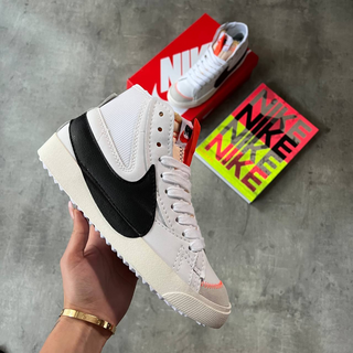 Nike Blazer Mid '77 Jumbo White Black - Thumbnail 2