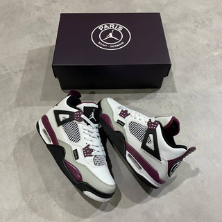 Paris Saint-Germain x Nike Air Jordan 4 Retro 'Bordeaux' - Thumbnail 4