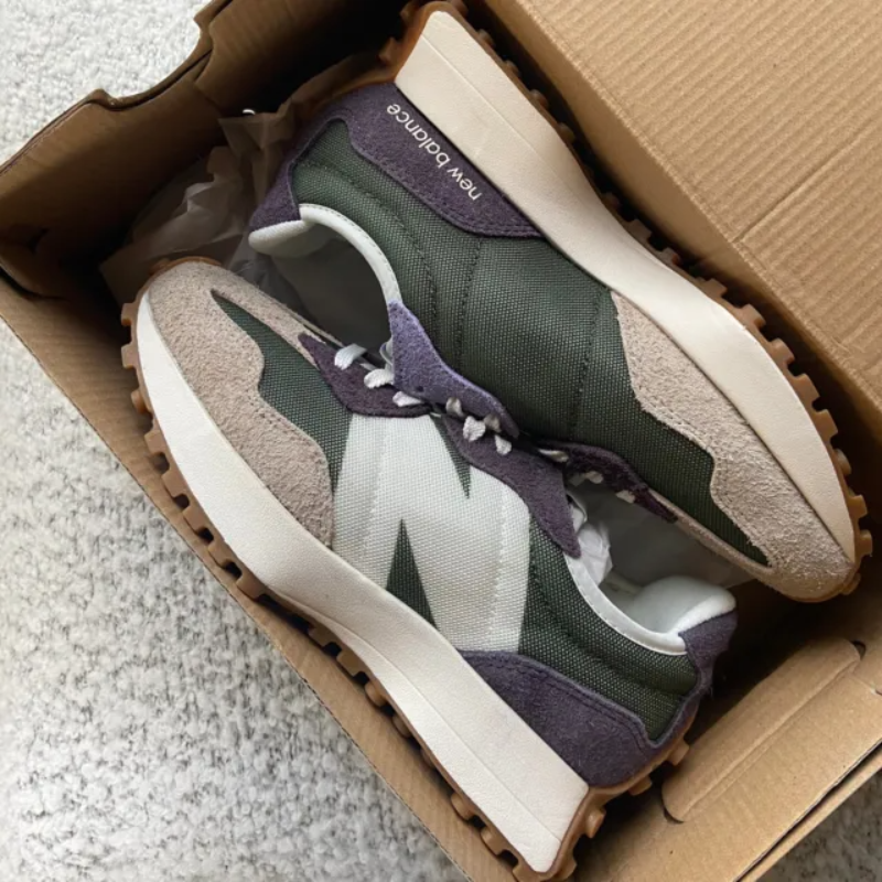 New Balance 327 Oak Leaf Green Mystic Purple - Thumbnail (Preview) 4