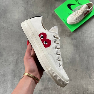 Converse x Comme des Garçons PLAY Chuck 70 Low White 