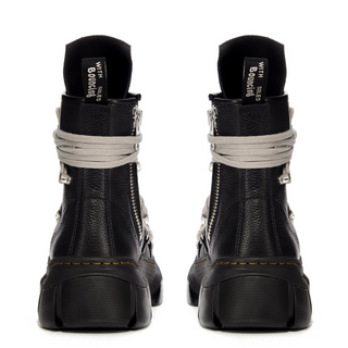 DR. MARTENS X RICK OWENS 1460 DMXL MEGA LACE BOOT IN BLACK COW LEATHER - Thumbnail 4