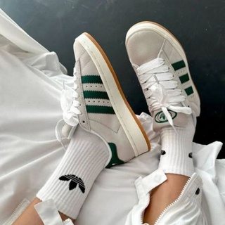 Adidas Campus 00s Crystal White Dark Green - Thumbnail 2