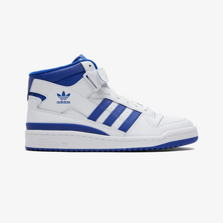 Adidas Forum Mid Unisex White Blue - Thumbnail 4