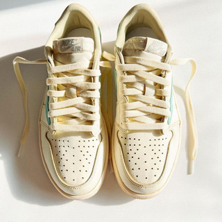 Travis Scott x Nike Air Jordan 1 Retro Low Tiffany Cream Beige - Thumbnail 4