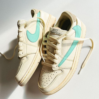 Travis Scott x Nike Air Jordan 1 Retro Low Tiffany Cream Beige - Thumbnail 3