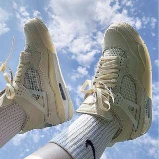 Off-White x Nike Air Jordan 4 Retro SP 'Sail' - Thumbnail 2