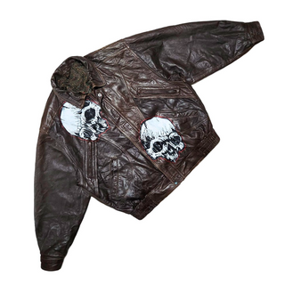 “Harpy” Custom Leather Jacket Size: (XL) - Thumbnail 3