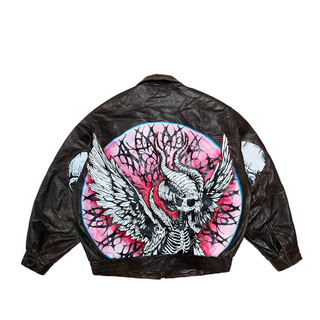 “Harpy” Custom Leather Jacket Size: (XL)