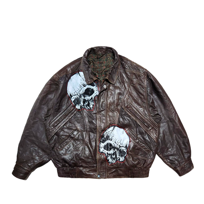 “Harpy” Custom Leather Jacket Size: (XL) - Thumbnail (Preview) 4