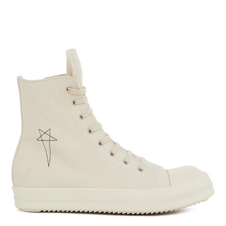 RICK OWENS DRKSHDW CANVAS LUXOR HEXA HIGH WHITE SS24 