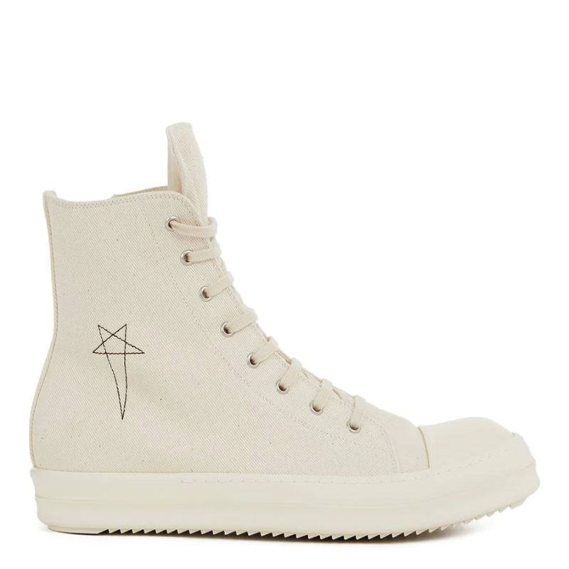 RICK OWENS DRKSHDW CANVAS LUXOR HEXA HIGH WHITE SS24  Main Image