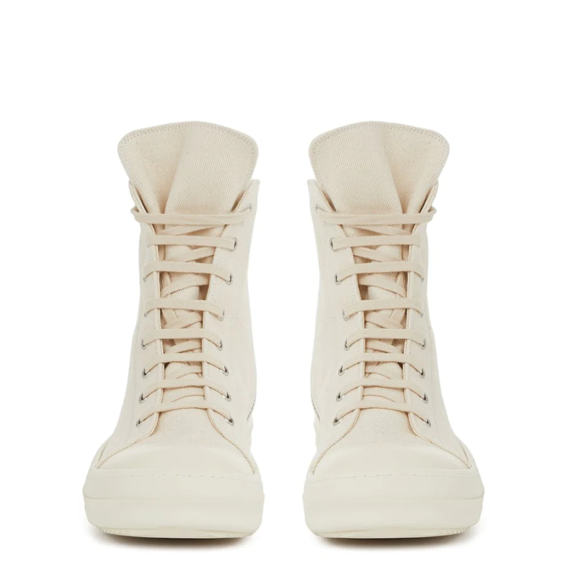 RICK OWENS DRKSHDW CANVAS LUXOR HEXA HIGH WHITE SS24  - Thumbnail (Preview) 2