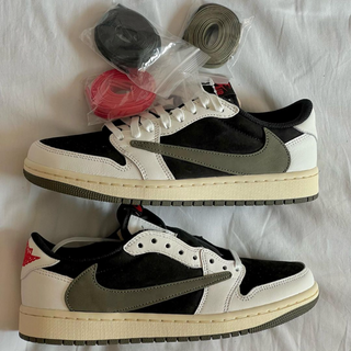 Travis Scott x Wmns Nike Air Jordan 1 Retro Low OG SP 'Olive' - Thumbnail 5