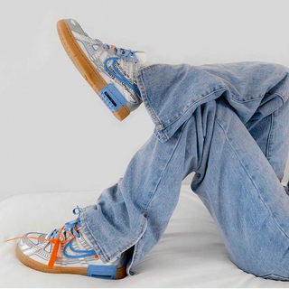 Off-White X NIKE air Rubber Dunk University Blue - Thumbnail 2