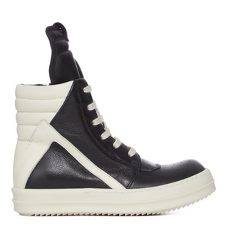 RICK OWENS GEOBASKETS IN MOUSSE LEATHER