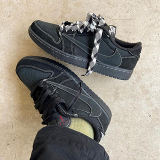 Travis Scott x Nike Air Jordan 1 Retro Low OG SP 'Black Phantom' ❦