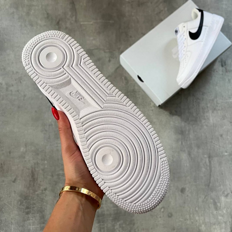 Nike Air Force 1 White Black - Thumbnail (Preview) 4