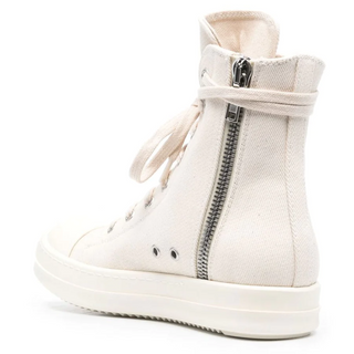 RICK OWENS DRKSHDW CANVAS HIGH WHITE SS24  - Thumbnail 4