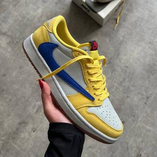 Travis Scott x Nike Air Jordan 1 Retro Low ‘Canary’  Elkins High