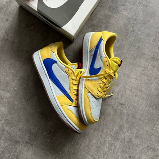 Travis Scott x Nike Air Jordan 1 Retro Low ‘Canary’  Elkins High - Thumbnail 4