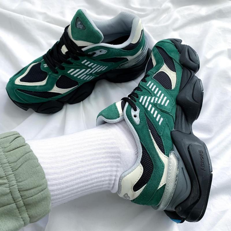 New Balance 9060 Team Forest Green - Thumbnail (Preview) 2