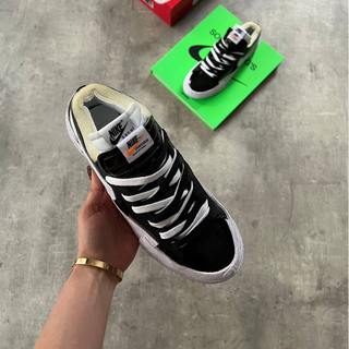 Sacai x Nike Blazer Low 'Black Patent' - Thumbnail 4