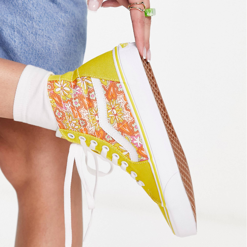 Vans UA SK8-Hi Floral Yellow Ss As - Thumbnail (Preview) 2