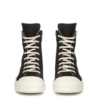 RICK OWENS DRKSHDW CANVAS LUXOR HEXA HIGH BLACK SS24  - Thumbnail 4