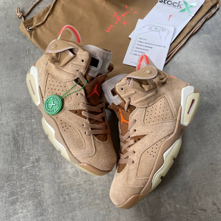 Travis Scott x Air Jordan 6 Retro 'British Khaki'