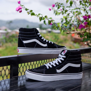 Vans Sk8-Hi Black White Ss As - Thumbnail 2