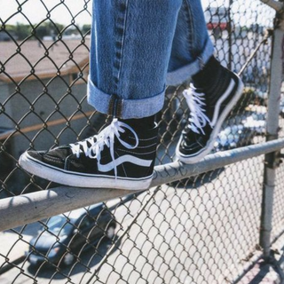 Vans Sk8-Hi Black White Ss As - Thumbnail 4