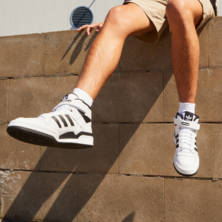 Adidas Forum Mid Unisex White Black - Thumbnail 3