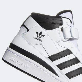 Adidas Forum Mid Unisex White Black - Thumbnail 2