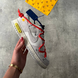 Off White x Nike Dunk  Low “Lot 13” Suede - Thumbnail 2