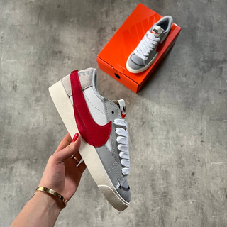 Nike Blazer Low '77 Jumbo White University Red - Thumbnail 3