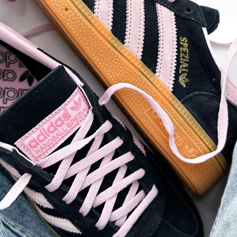 adidas originals Handball Spezial Core Black Clear Pink - Thumbnail (Preview) 2