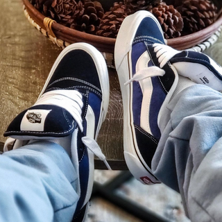 Vans Knu Skool White Navy ❦ - Thumbnail 2