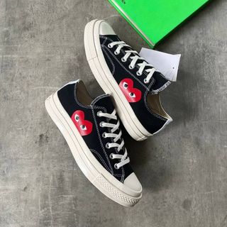 Converse x Comme des Garçons PLAY Chuck 70 Low Black  - Thumbnail 5