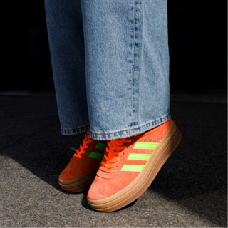 Adidas Gazelle Bold Solar Orange Green - Thumbnail 2