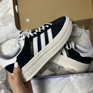 Adidas Gazelle Bold 'Black White' - Thumbnail 2