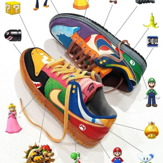 Nike Dunk Low What the Super Mario Doingg - Thumbnail 3