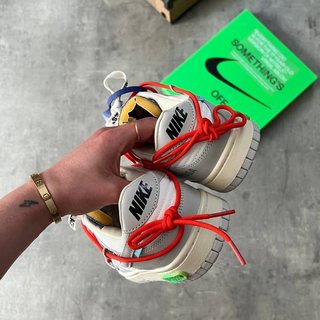 Off White x Nike Dunk  Low “Lot 23” Leather - Thumbnail 2