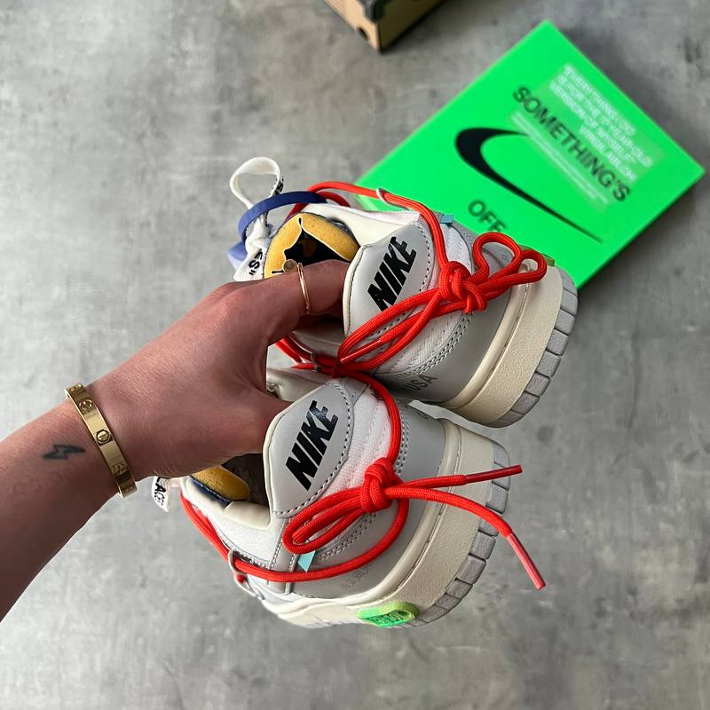 Off White x Nike Dunk  Low “Lot 23” Leather - Thumbnail (Preview) 2