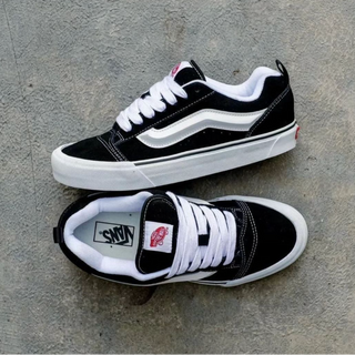 Vans Knu Skool Black White - Thumbnail 3