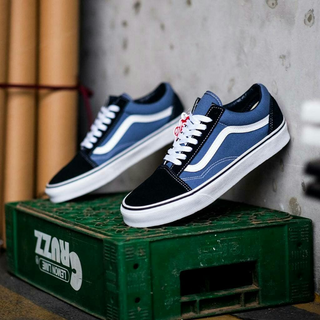 Vans Old Skool Navy White - Thumbnail 2