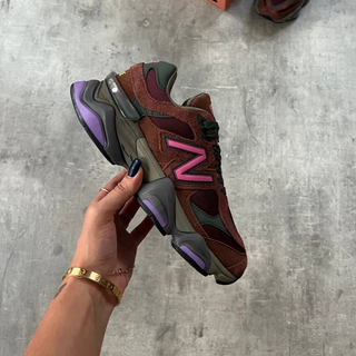 New Balance 9060 Rich Oak Burgundy Pink  - Thumbnail 2