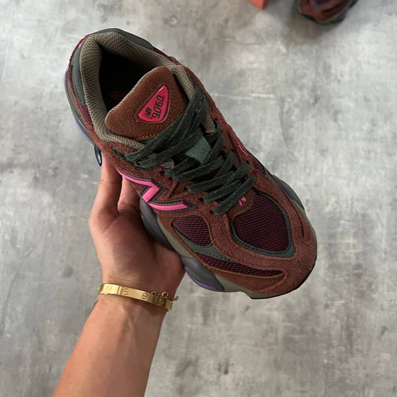 New Balance 9060 Rich Oak Burgundy Pink  - Thumbnail (Preview) 3