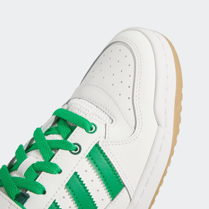 Adidas Forum Low Unisex Cloud White Green Gum - Thumbnail (Preview) 3